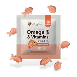 Gomitas Omega 3 Epa y Dha Ga Tlali - Suplemento con Aceite de Pescado Concentrado - 10 Gomitas - Sabor Frutos - 1200 MG por Porción - Grenetina