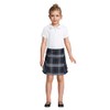 Lands' End School Uniform Girls Short Sleeve Ruffle Collar Knit