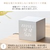 Iris Ohyama ICW-02W-B Alarm Clock, Digital, Brightness Adjustment, Temperature and