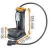 Prophete Bicycle Pump Foot Pump with Pressure Gauge for All
