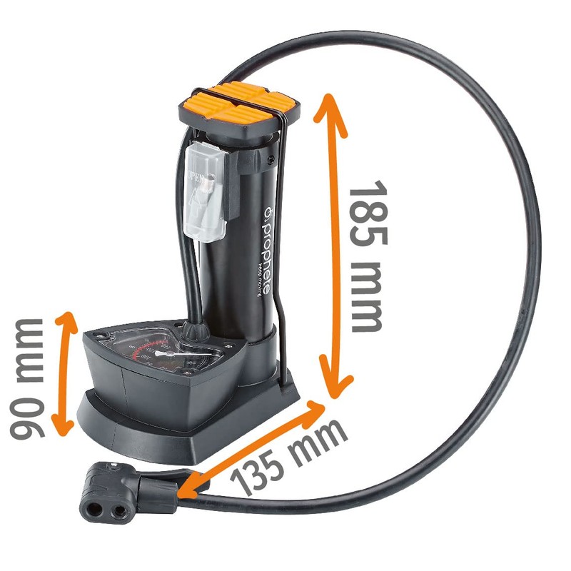 Prophete Bicycle Pump Foot Pump with Pressure Gauge for All