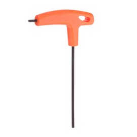 QUARKZMAN T-Handle Hex Key 3 mm Metric S2 Steel T-Key Allen Key Wrench Repair Tool for Automotive and Household Maintenance, Orange
