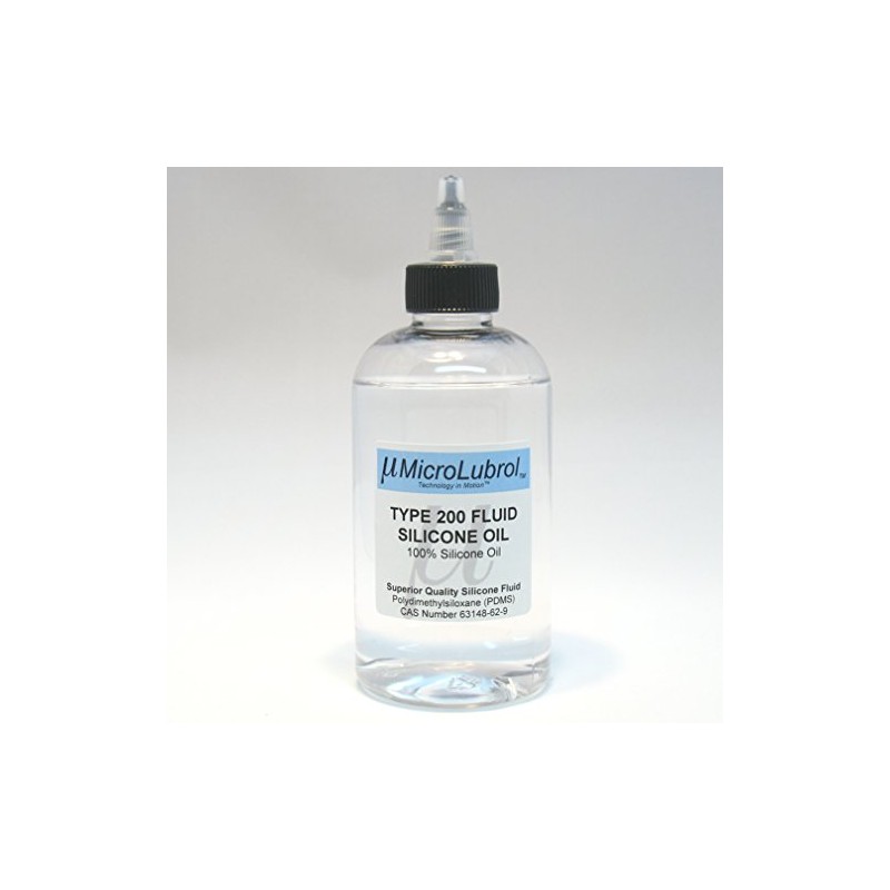 MicroLubrol 200 Fluid Pure Silicone Oil Polydimethylsiloxane (PDMS) 100 centistokes
