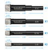 Dry Diamond Drill Bits Set 5 PCs for Granite Ceramic