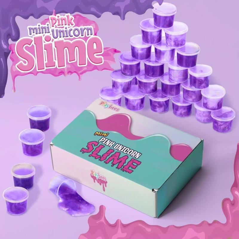 Playbees Purple Princess Slime - 24 Pack - Mini Slime