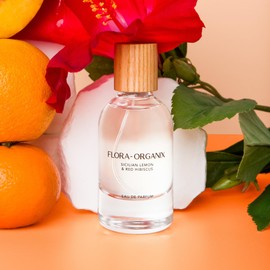 Flora-Organix Sicilian Lemon & Red Hibiscus Eau de Parfum - Natural Perfume with Citrus & Floral Notes - Cruelty-Free, Sulfate-Free, Vegan with Natural Ingredients - 1.7 oz