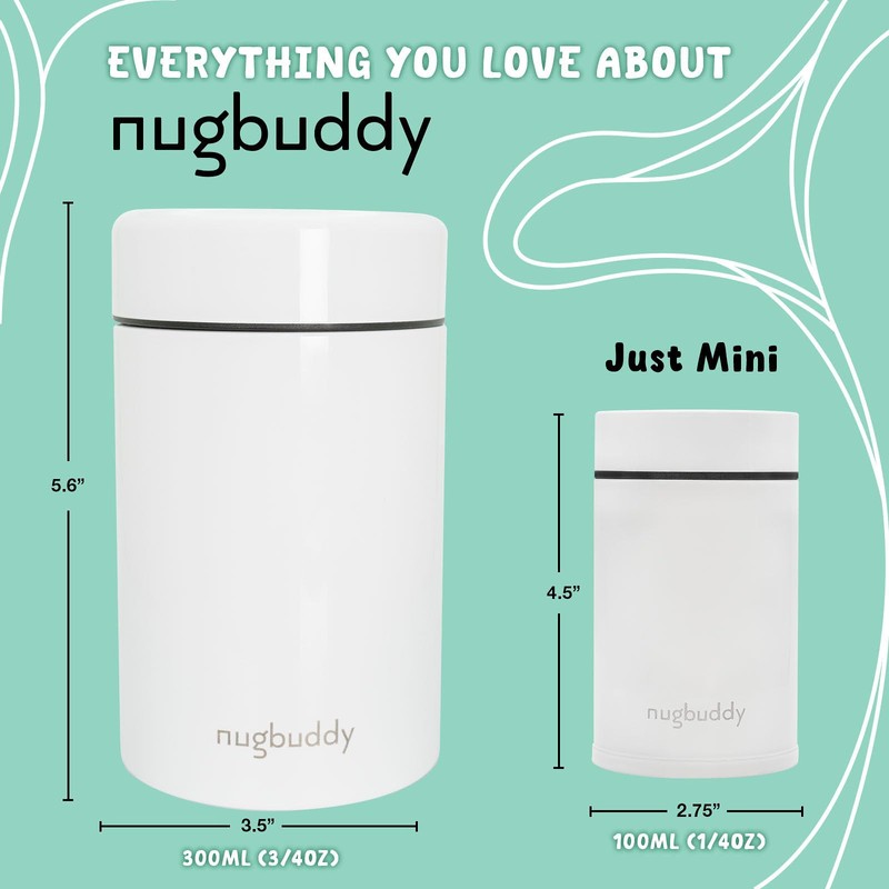 nugbuddy Mini Airtight Storage Container - Vacuum Sealed Insulated w