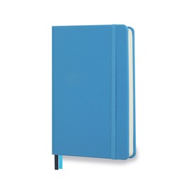 Minimalism Art, Premium Hard Cover Notebook Journal, X-Large, Master A4 8.3" x 11.4", Squared Grid Page, Blue, 186 Numbered Pages, Gusseted Pocket, Ribbon Bookmark, Ink-Proof Paper 120gsm