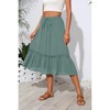 Witsmile Womens Skirts Midi Length with Pockets Flowy Skirts for