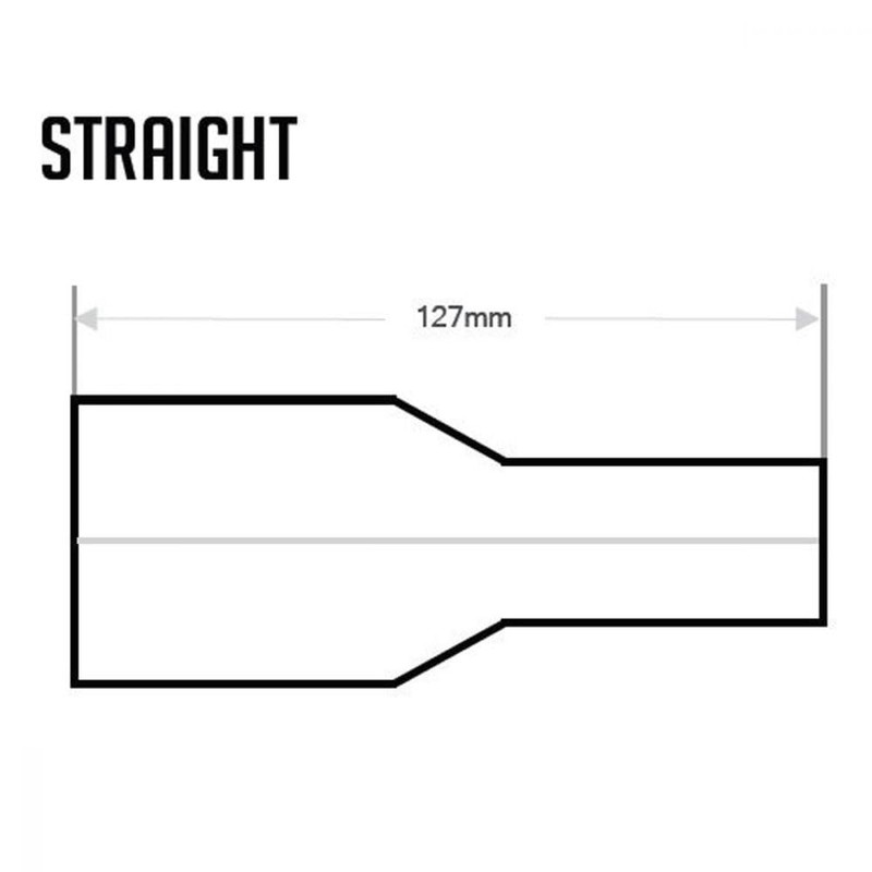 76mm (3") to 60mm (2.4") Straight Reducer Hose Coupler Intercooler