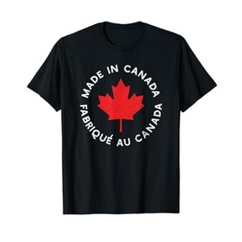 Made in Canada Tshirt Funny Canadian Gift French Text T-Shirt