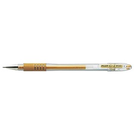 Pilot G1 Grip Gel Pen 0.7 mm Line 0.5 mm Ballpoint Pens Pack of 12 Gold