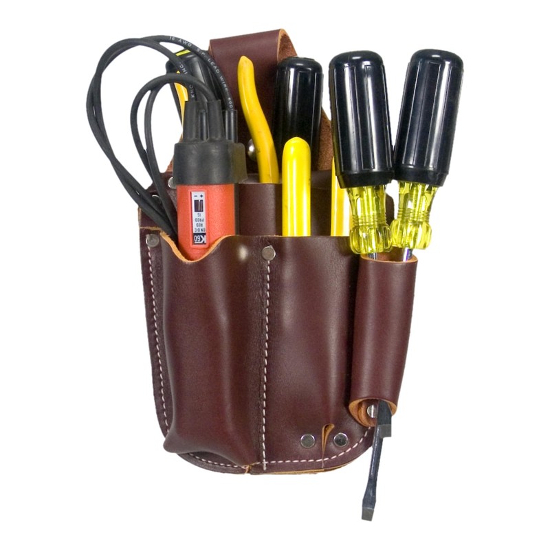 Occidental Leather Electrician's Pocket Caddy - Brown - 5 Pockets