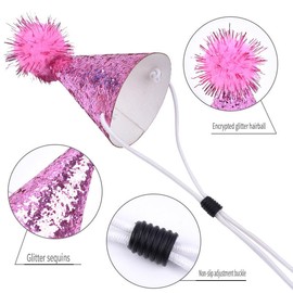 10pcs Mini Small Dog Hats Cat Birthday Party Hat Rabbit Hats for Holiday Wedding Puppies Kittens Costume Accessories