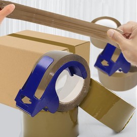 ALIMART Heavy Duty Packing Tape, 6 Pack with Two Dispensers, 2.4 mil, 1.88" x 110 yd, Packing Tape Refills for Packing, Shipping and Mailing, (Brown)