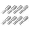 sourcing map M4x10mm to M6x10mm Double End Threaded Stud Screw