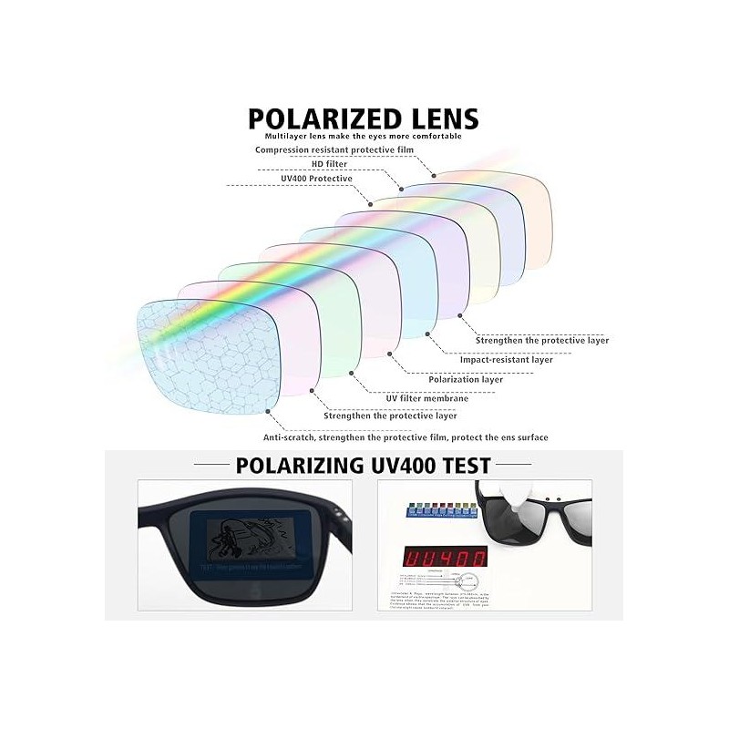 Paleshy Unisex Rectangle FrameSunglasses -Simple Trendy Designfor Everyday and Outdoor