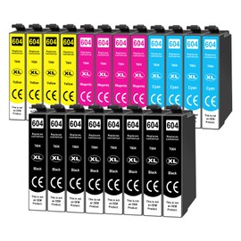 20 x 604XL Printer Cartridges Compatible with Epson 604XL 604 XL for Epson Expression Home XP-3200 XP-3205 XP-4200 XP-4205 XP-2200 XP-2205, Workforce WF-2910 WF-2930 WF-2950