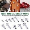 Keadic 390Pcs M4 M5 M6 Aluminum Flat Head Semi-Tubular Rivets