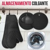 Nasjac 6 Piezas Guantes de Barbacoa de Silicona, Guantes Asador
