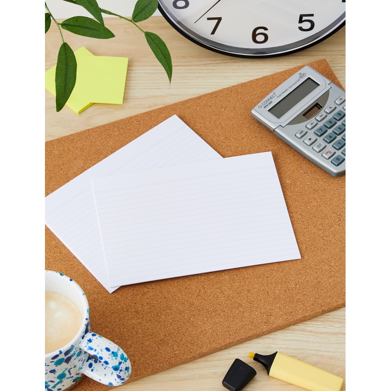 Exacompta - Ref 10808SE - Bristol Lined Record Cards (Pack