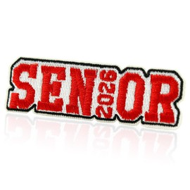 XMJY Senior Large Iron On Patches, 2026 Graduation Embroidered Patch for Backpacks Hats Jackets Jeans Clothes, DIY Graduation Gift Appliques for Teachers Students