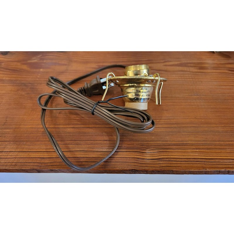 B&P Lamp® #2 Electric Brass Plated Burner with On-Off Switch