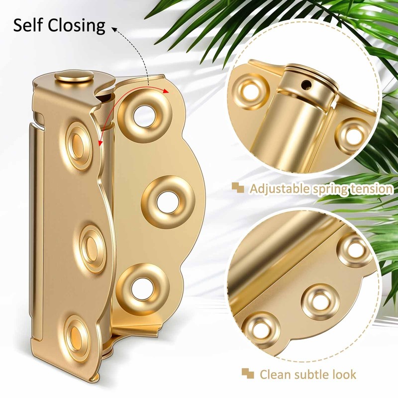 Zonon 4 Pack Self Closing Screen Door Hinge 2 3/4"