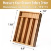 Conflech Silverware Organizer Acacia Kitchen Drawer Organizer Utensil Organizer Silverware