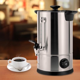 Commercial Grade Stainless Steel 8L Coffee Urn with Plastic Filter,1KW Coffee Maker Hot Water Pot,Electric Beverage Dispenser for Home & Party & Office & Wedding…