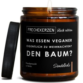 Lustige Duftkerze mit Spruch zu Weihnachten | Handgemacht aus Sojawachs | In Geschenkbox | Valentinstag Weihnachts Geschenk Idee Deko Tischdeko Dekoration |Sandelholz