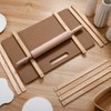 Newtay 12 Pcs Pottery Tools Include 1 Wood Rolling Pin