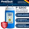 PeakTech Wood and Material Moisture Meter with Interchangeable Test Probes