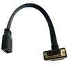 Haokiang Cable plano DVI a HDMI, 1 pies, chapado en