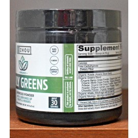 Zhou Daily Greens 141.9 g (5 oz) Zhou Nutrition Organic Greens Powder 5oz 141.9g