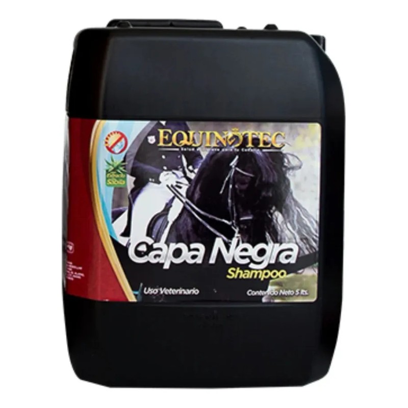 Equinotec Capa Negra Shampoo Para Caballo 5 Lts