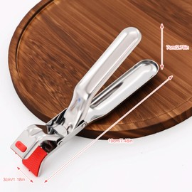 Hot Plate Gripper, Cooking Tongs Stainless Steel, Anti Scalding Clip, Plate Gripper Tongs, For Microwave, Pizza Pan, Toaster, Air Fryer, Oven, Steamer