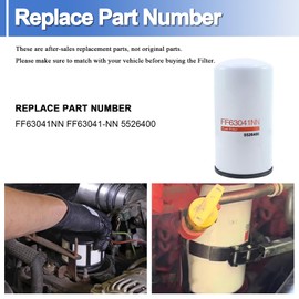 FF63041NN Fuel Filter Replace water separator Compatible with Cummins Fleetguard 2020-2022 Stage V L9,V OSB 6.7L,B6.7 Engines, Replace for FF63041NN FF63041-NN 5526400, 1 Pack