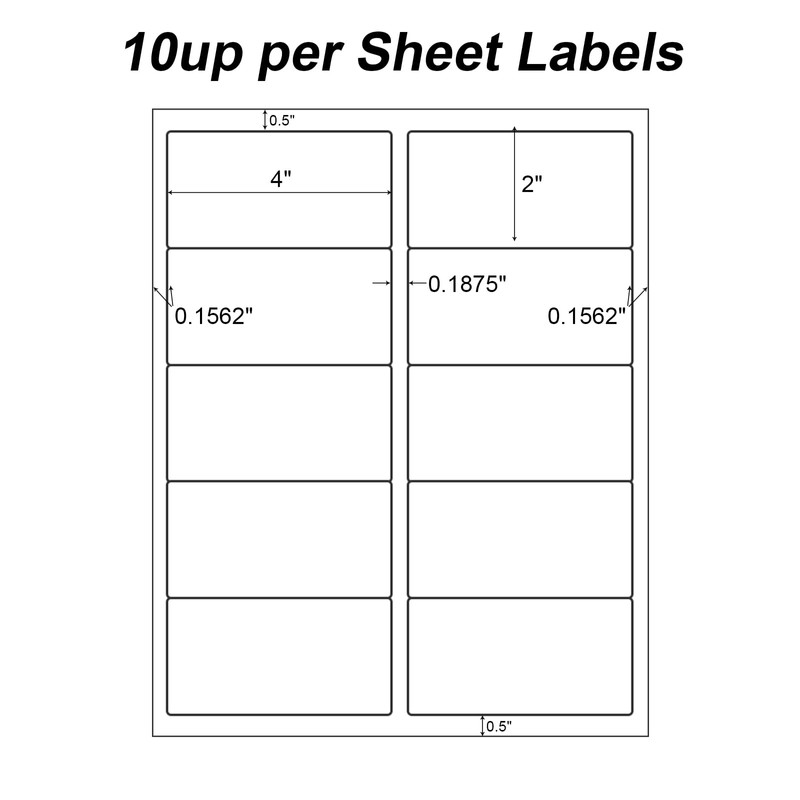 OnlyPaper 2" x 4" Shipping Labels - 100 Sheets 10