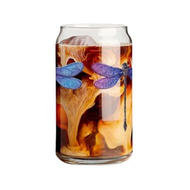 Toasted Tales Dragonflys Lake and Lodge Collection | 16 oz Beer Can | Novelty Beer Tasting Glasses | Funny Gag Party Gift Beer Tailgating | Forest Animals Design