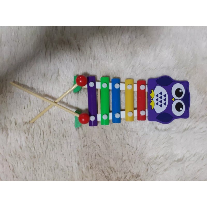 CL Xilófono Infantil Didáctico De Madera Cuenta Con 5 Notas