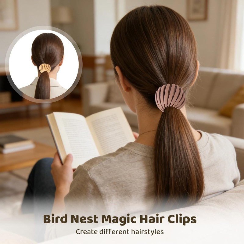 6 piezas de pinzas mágicas para el cabello con forma