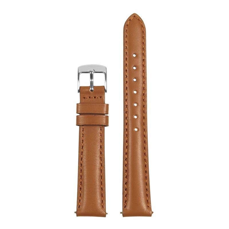 StrapsCo Classic Women's Leather Quick Release Watch Band Strap -