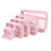 Llama Bella 5 Piece Diaper Bag Organizer Pouch Set, Clear