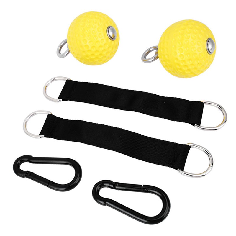 Yellow Pull Up Arm Strength Training Hanging Ball Gym Exercise