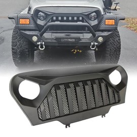 CABOHON Front Vader Grill For Jeep Wrangler TJ 1997-2006 Gladiator Mesh Grille Cover