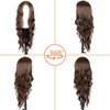 Long Wavy Wig for Women 26 Inch Middle Part Lace
