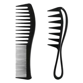 IPNSDON 2 Pieces Hair Comb Wide Teeth Hair Comb Set Styling Comb Curling Comb Anti-Static Comb with Wide Teeth Hair Styling Tool Suitable for Daily Comb Hair