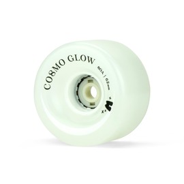 Moxi COSMO Glow Wheels, LED Light Up Outdoor Roller Skate Wheels. 62mm - Set of 4 (White Rain Glow)