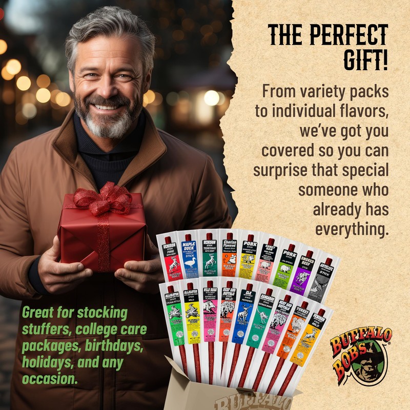 Buffalo Bob's Wild Game Meat Snack Stick - Wild Boar